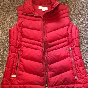 Michael Kors Red Puffy Vest